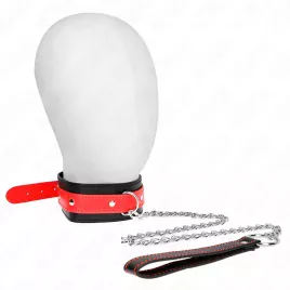 KINK - NECKLACE WITH RED STRAP 65 CM AJUSTABLE 36-43 CM X 5 CM