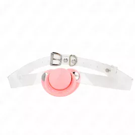 KINK - GAG EN FORME DE SUCETTE ROSE 5,5 x 4 CM AJUSTABLE 43-60 CM