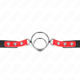 KINK - GAG WITH MULTIPLE O-RINGS 4 / 4.8 CM RED 38 X 56 CM