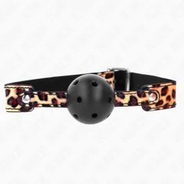 KINK - LEOPARD ATMUNGSAKTIVER BALL 4,5 CM GAG 65 x 2,5 CM