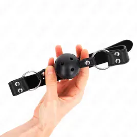 KINK - BÂTON RESPIRANT 4 CM AVEC DOUBLE RIVET MODÈLE 1 NOIR 62,5 x 2,5 CM RÉGLABLE 42-58 CM