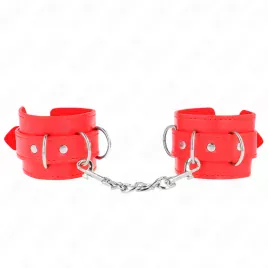 KINK - 3 APPAREILS-POIGNETS AJUSTABLES ROUGE 17,5-25 CM X 6 CM