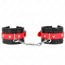 KINK - APPUI-POIGNETS NOIR AVEC CEINTURE ROUGE AJUSTABLE 17-28 CM X 6 CM