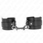 KINK - APPAREILS-POIGNETS - RANGÉE DE RIVETS SIMPLE ET GRANDE BOUCLE NOIRE RÉGLABLE 17-28 CM X 5 CM