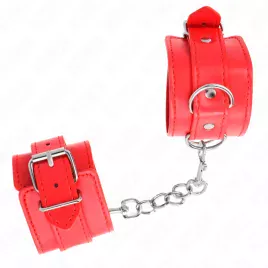 KINK - APPAREILS-POIGNETS SIMPLES ROUGE AJUSTABLES 20-23 CM X 5,5 CM
