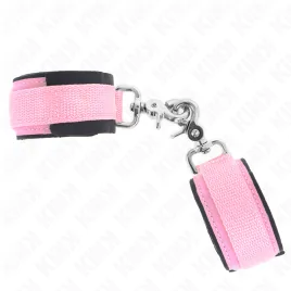 KINK - APPUI-POIGNETS RÉGLABLES EN NÉOPRÈNE ROSE RÉGLABLE 22-34 CM