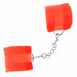 KINK - BEGINNER PELZHANDMANSCHETTEN ROT 30 X 7 CM