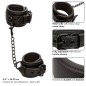CALEXOTICS - NOCTURNAL LEATHER WRIST CUFFS ADJUSTABLE BLACK CALEXOTICS - NOCTURNAL LEATHER WRIST CUFFS ADJUSTABLE BLACK