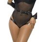 SUBBLIME - 953690 MENOTTES AVEC CEINTURE DE BONDAGE NOIRE TAILLE UNIQUE SUBBLIME - 953690 MENOTTES AVEC CEINTURE DE BONDAGE NOIRE TAILLE UNIQUE