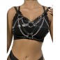 SUBBLIME - 953713 CINTURA PUNK BONDAGE FIBBIA METALLO NERA TAGLIA UNICA SUBBLIME - 953713 CINTURA PUNK BONDAGE FIBBIA METALLO NERA TAGLIA UNICA