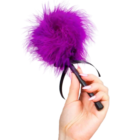 SECRETPLAY - PINK PURPLE MARABOU DUSTER
