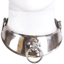 METAL HARD - RESTRAINT COLLAR WITH RING