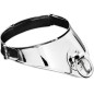 METAL HARD - COLLARE DI CONTENIMENTO RIGIDO IN METALLO CON ANELLO E LUCCHETTO 12,5 CM METAL HARD - COLLARE DI CONTENIMENTO RIGIDO IN METALLO CON ANELLO E LUCCHETTO 12,5 CM