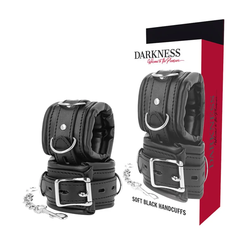 DARKNESS - MENOTTES BDSM REMBOURRÉES DARKNESS - MENOTTES BDSM REMBOURRÉES