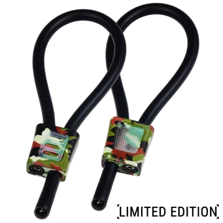 ELECTRASTIM - PRESTIGE ELECTRALOOPS ADJUSTABLE COCK RINGS CAMOUFLAGE