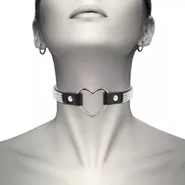 COQUETTE CHIC DESIRE - VEGANES LEDER-HALSBAND MIT HERZ