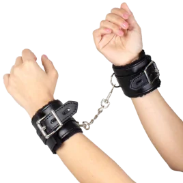 SECRETPLAY - BLACK BONDAGE HANDCUFFS BDSM COLLECTION