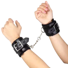 SECRETPLAY - SCHWARZE BONDAGE-HANDSCHELLEN BDSM-KOLLEKTION