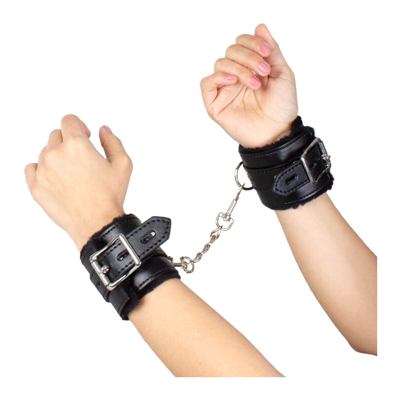 SECRETPLAY - SCHWARZE BONDAGE-HANDSCHELLEN BDSM-KOLLEKTION