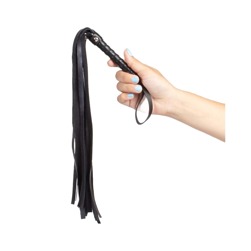 SECRETPLAY - FOUET DE BONDAGE NOIR  COLLECTION BDSM