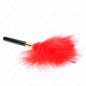 KINK - PLUMES CHACOULES EN MÉTAL ROUGE OR 18 CM
