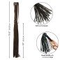 CALEXOTICS - NOCTURNAL FLOGGER CUIR NOIR CALEXOTICS - NOCTURNAL FLOGGER CUIR NOIR
