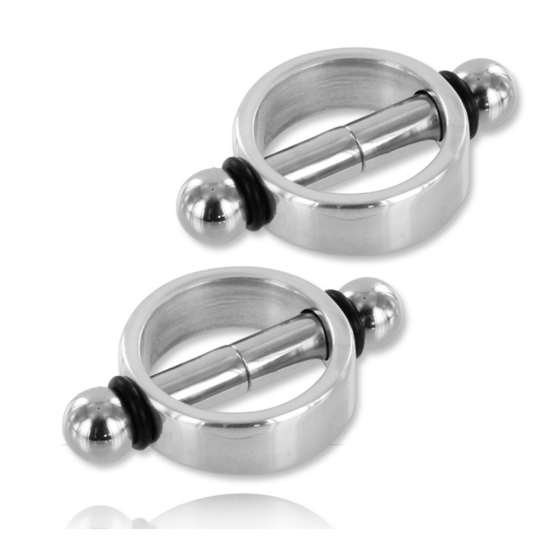 METAL HARD - MAGNETIC NIPPLE Clamps PAIR METAL HARD - MAGNETIC NIPPLE Clamps PAIR