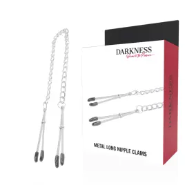DARKNESS - PINCES À TÉTONS RÉGLABLES EN MÉTAL