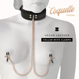 COQUETTE CHIC DESIRE - FANTASY-NIPPELKLEMMEN-HALSKETTE MIT NEOPRENFUTTER
