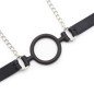 OHMAMA FETISH - RING GAG WITH CHAINS AND NIPPLE CLAMPS