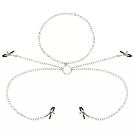OHMAMA FETISCH 4 NIPPELKLEMMEN MIT KETTE
