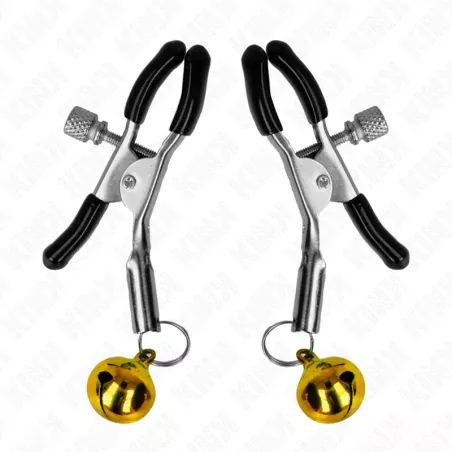 KINK - GOLDENE EINZELNE GLOCKEN-NIPPELNKLEMME 6 CM