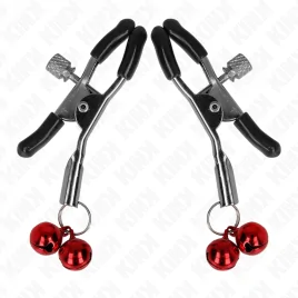 KINK - MORSETTO PER CAPEZZOLI DOPPIA CAMPANA ROSSO 6 CM