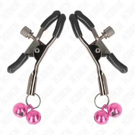 KINK - PINCE À METON DOUBLE CLOCHE ROSE 6 CM