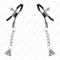 KINK - MORSETTI PER CAPEZZOLI CON CIONDOLO CAMPANELLA IN ARGENTO 6 CM