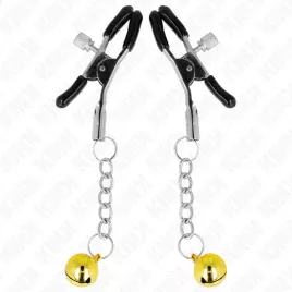 KINK - PINCES À METON PENDENTIF JINGLE BELL OR 6 CM
