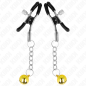 KINK - GOLDENE JINGLE BELL ANHÄNGER-NIPPELKLAMMERN 6 CM