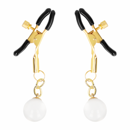 KINK - GLASPERLEN-NIPPELKLAMMERN GOLD 6 CM