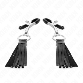 KINK - KUNSTLEDER QUASTEN NIPPELKLEMMEN 6 CM