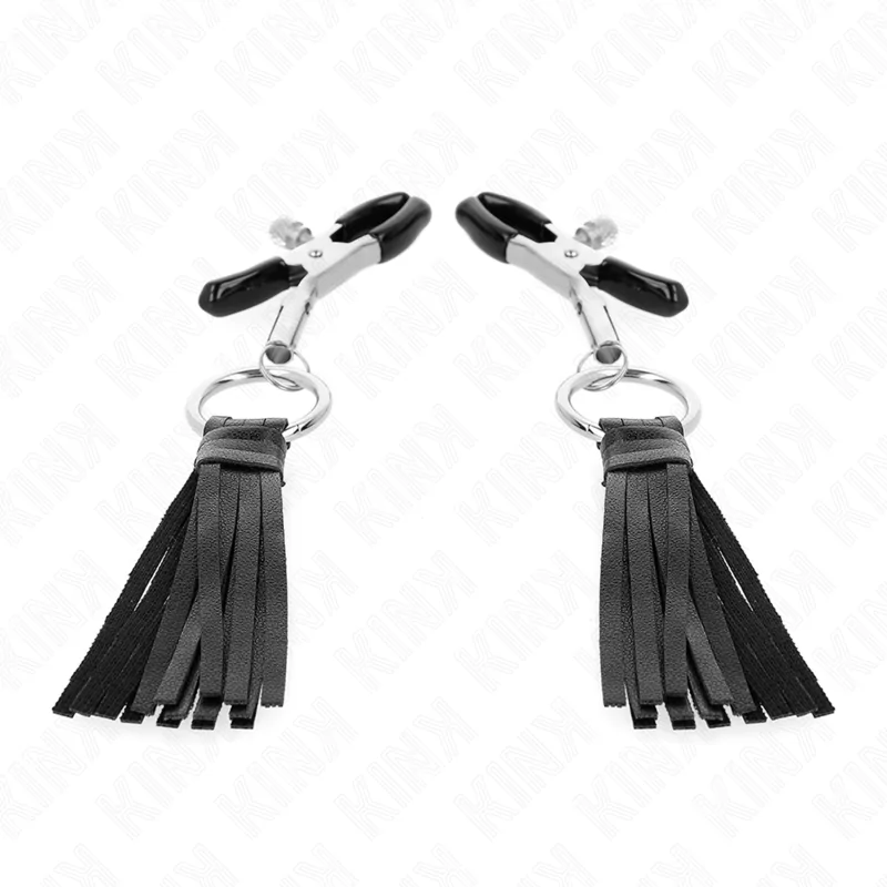 KINK - PINCES À TÉLÉMONS À PAMPONS EN CUIRETTE 6 CM