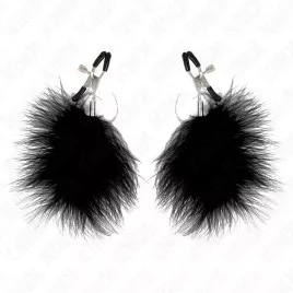 KINK - PINCE À METON PLUME NOIR 7 CM