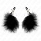 KINK - PINCE À METON PLUME NOIR 7 CM KINK - PINCE À METON PLUME NOIR 7 CM