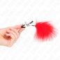KINK - PINCE À METON PLUME ROUGE 7 CM KINK - PINCE À METON PLUME ROUGE 7 CM