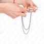 KINK - PINCES À METELIER AVEC 2 CHAÎNES FINES ARGENT 20/23 CM KINK - PINCES À METELIER AVEC 2 CHAÎNES FINES ARGENT 20/23 CM