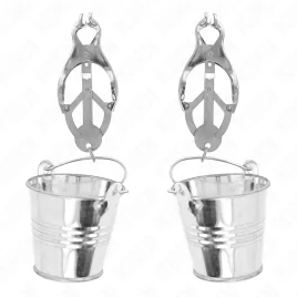 KINK - PINZE PER CAPEZZOLI TRIFOGLIO GIAPPONESE CON SECCHIELLI ARGENTO