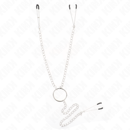 KINK - DREIFACH NIPPEL- UND KLITZISKLEMMEN MIT KETTE MODELL 1