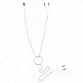 KINK - DREIFACH NIPPEL- UND KLITZISKLEMMEN MIT KETTE MODELL 1