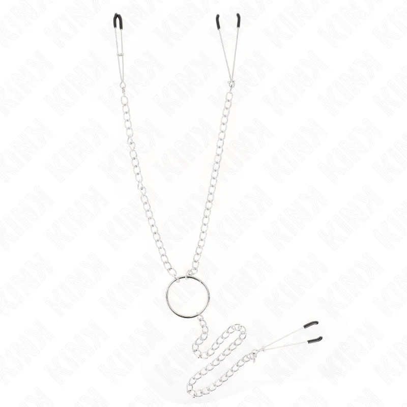 KINK - DREIFACH NIPPEL- UND KLITZISKLEMMEN MIT KETTE MODELL 1