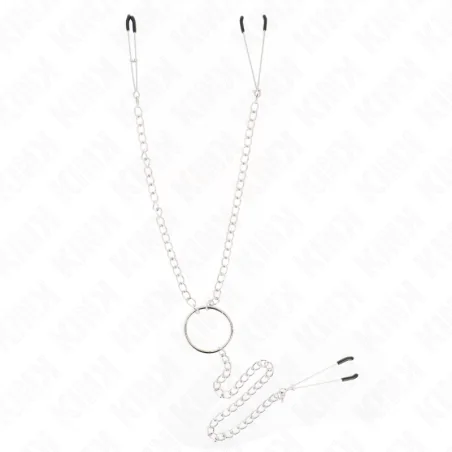 KINK - DREIFACH NIPPEL- UND KLITZISKLEMMEN MIT KETTE MODELL 1