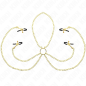 KINK - 4 NIPPLE AND CLIT CLAMPS ADJUSTABLE GOLD